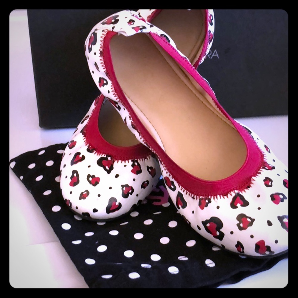 Heart Leopard Print Flats